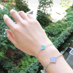 ¡®Star¡¯BUTTERFLY TURQUOISE BUTTERFLY BRACELET SILVER