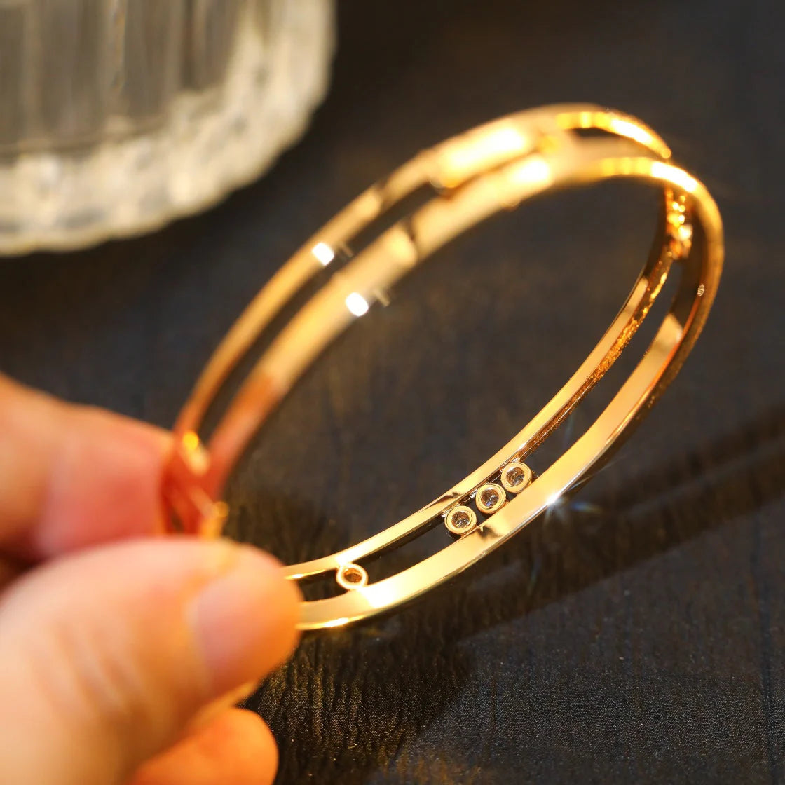 [moco jewelrys ]Move Romane Diamond Bangle Bracelet