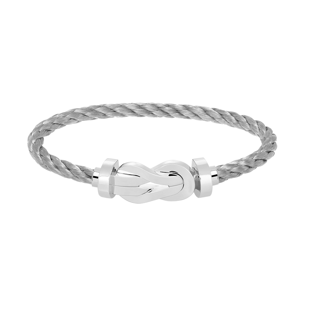 ¡®Star¡¯CHANCE LARGE 8 FIGURE BUCKLE NO DIAMOND BRACELET SILVER