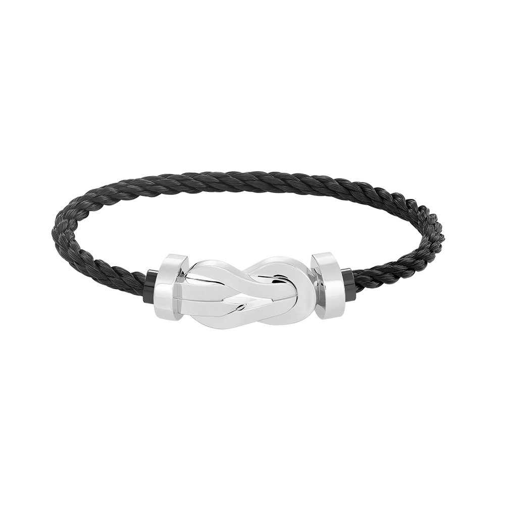 ¡®Star¡¯CHANCE LARGE 8 FIGURE BUCKLE NO DIAMOND BRACELET SILVER