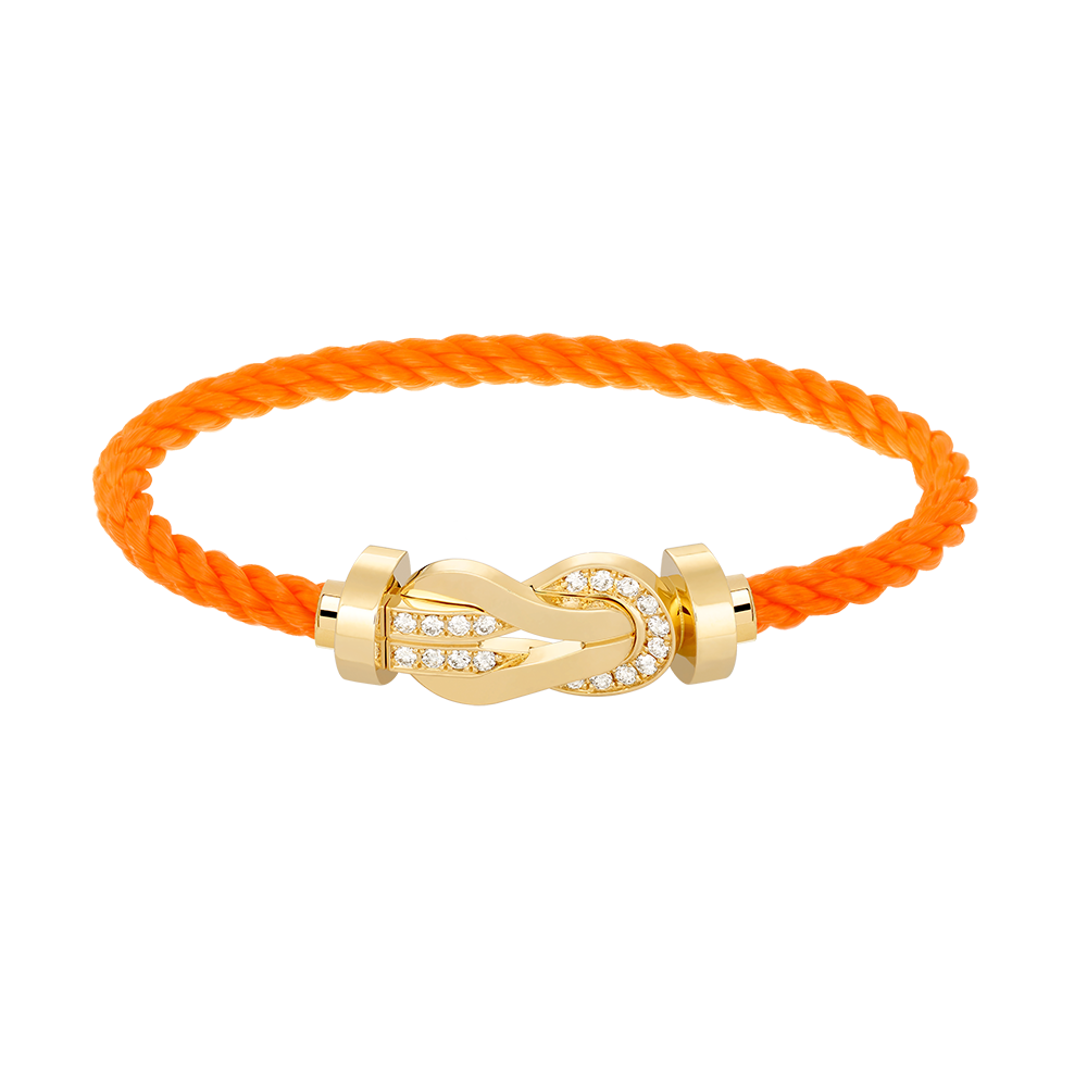 ¡®Star¡¯CHANCE LARGE 8 FIGURE BUCKLE HALF DIAMOND BRACELET GOLD