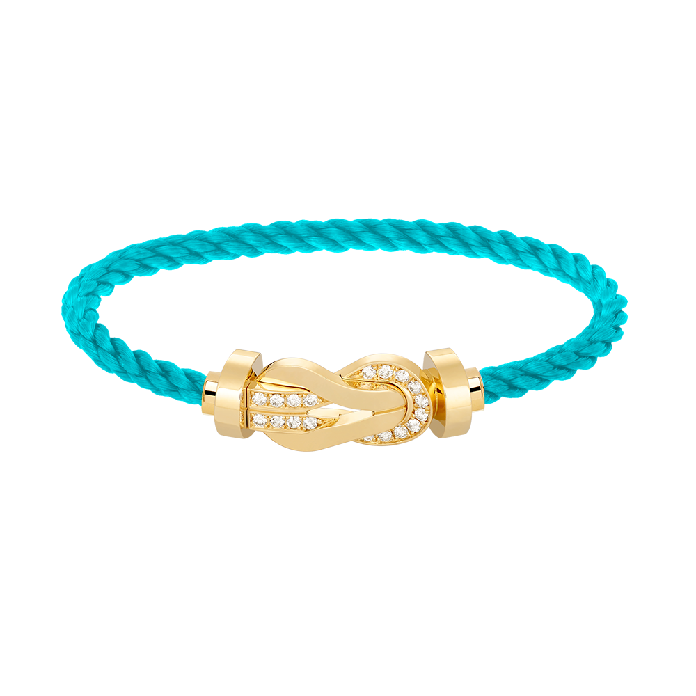 ¡®Star¡¯CHANCE LARGE 8 FIGURE BUCKLE HALF DIAMOND BRACELET GOLD