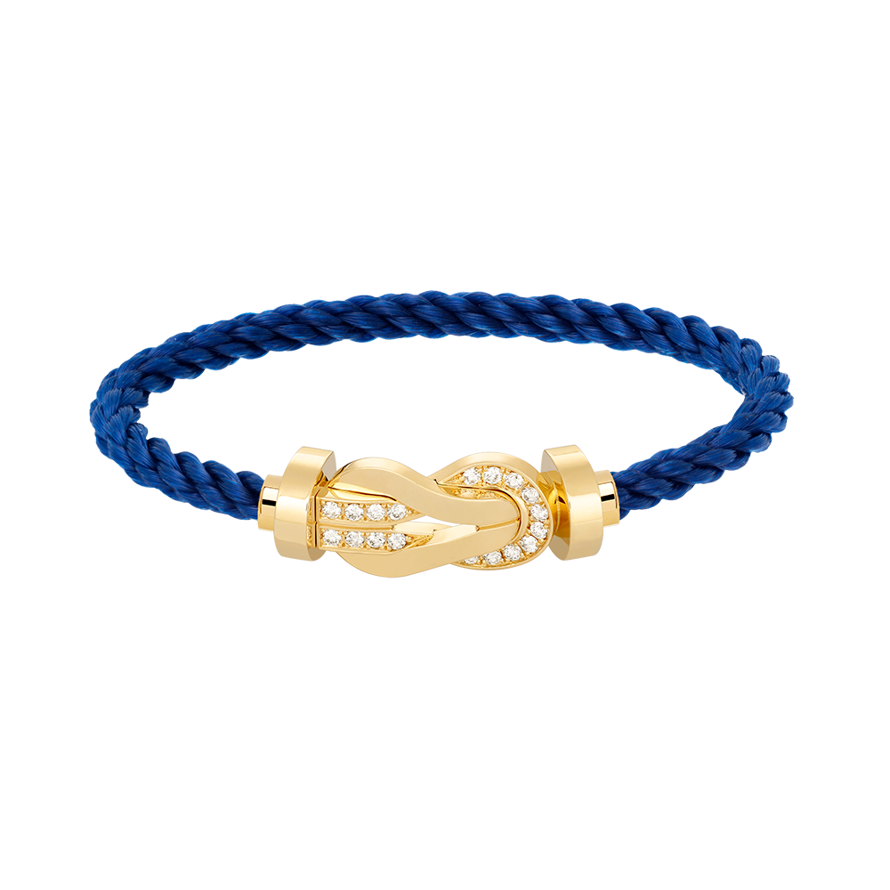 ¡®Star¡¯CHANCE LARGE 8 FIGURE BUCKLE HALF DIAMOND BRACELET GOLD