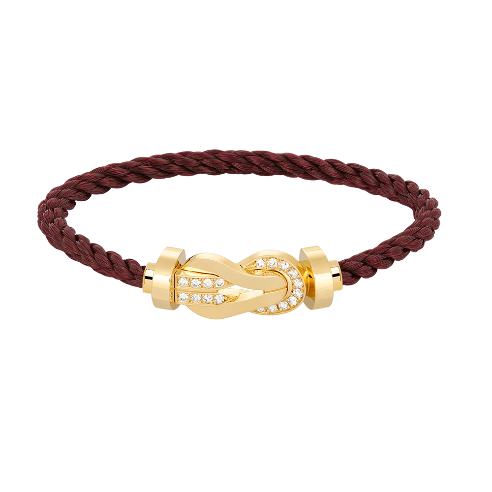¡®Star¡¯CHANCE LARGE 8 FIGURE BUCKLE HALF DIAMOND BRACELET GOLD