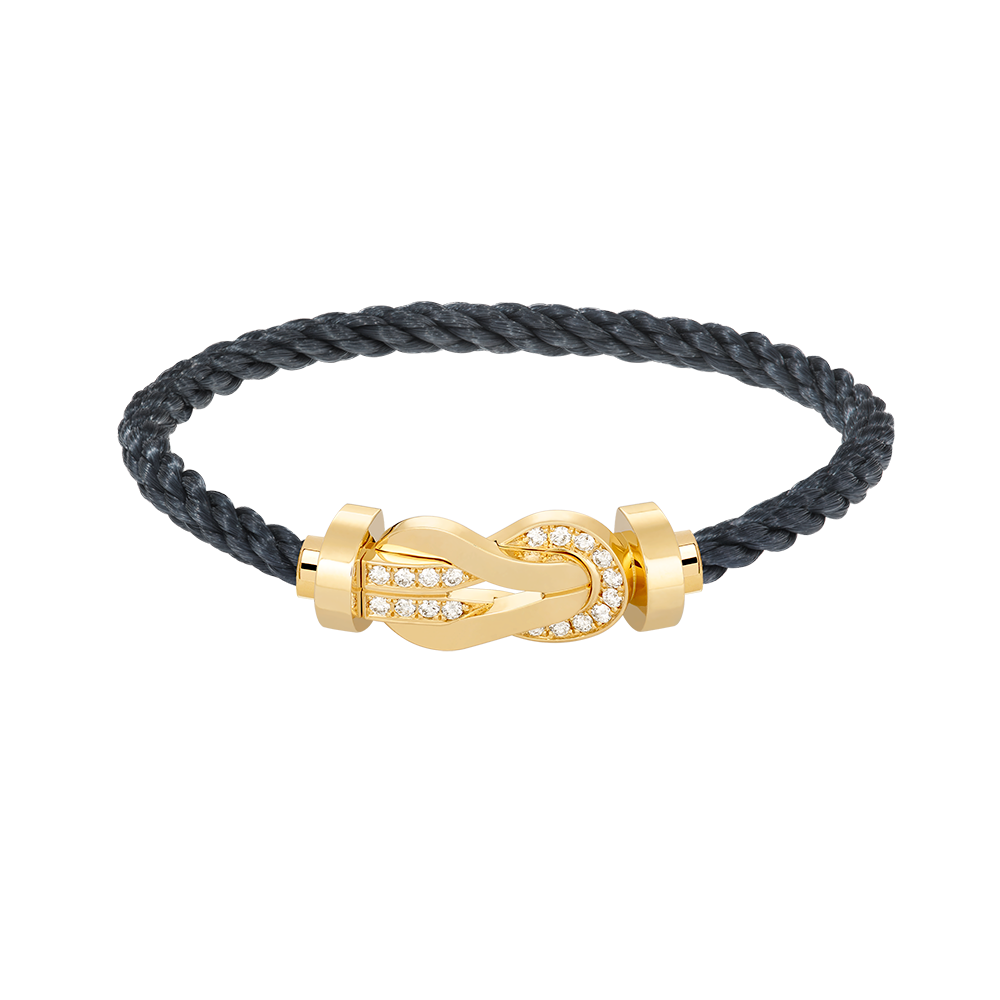 ¡®Star¡¯CHANCE LARGE 8 FIGURE BUCKLE HALF DIAMOND BRACELET GOLD