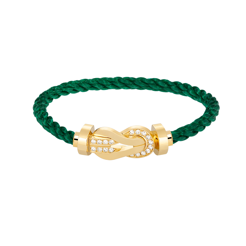 ¡®Star¡¯CHANCE LARGE 8 FIGURE BUCKLE HALF DIAMOND BRACELET GOLD