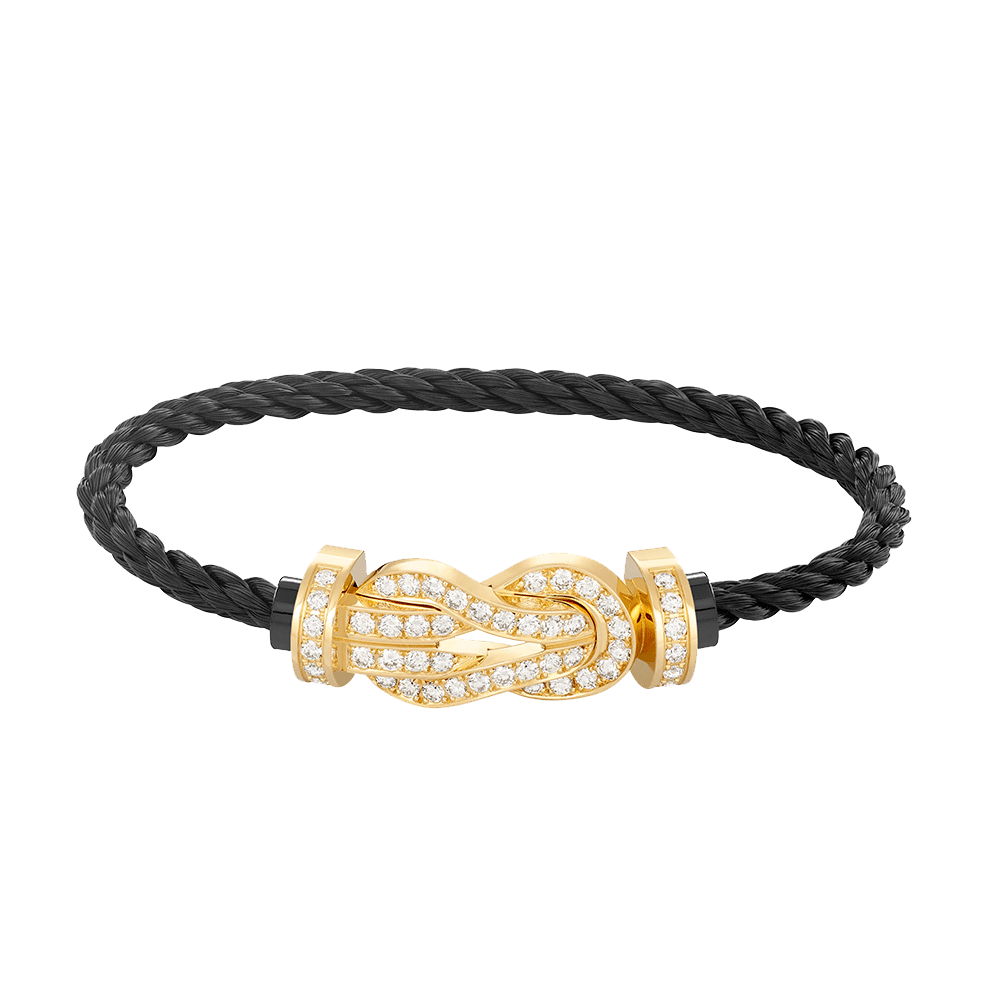 ¡®Star¡¯CHANCE LARGE 8 FIGURE BUCKLE FULLDIAMOND BRACELET GOLD