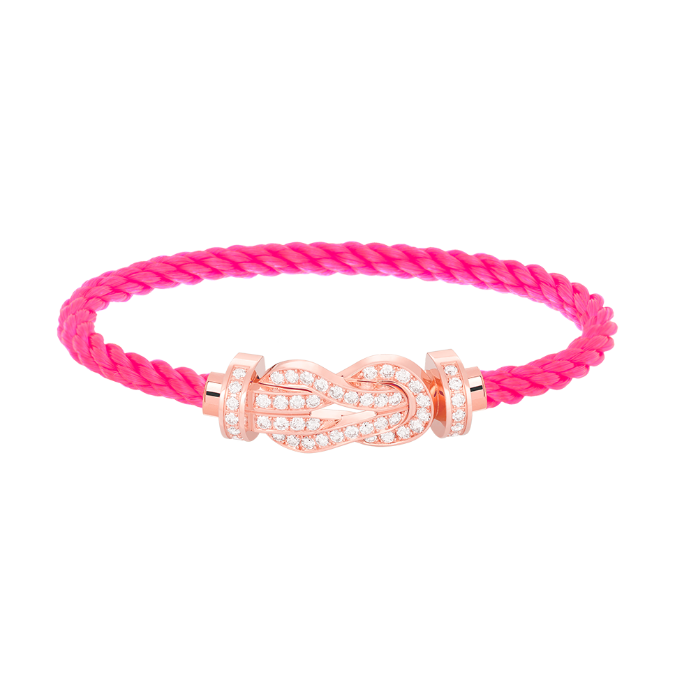 ¡®Star¡¯CHANCE LARGE 8 FIGURE BUCKLE FULL DIAMOND BRACELET ROSE GOLD