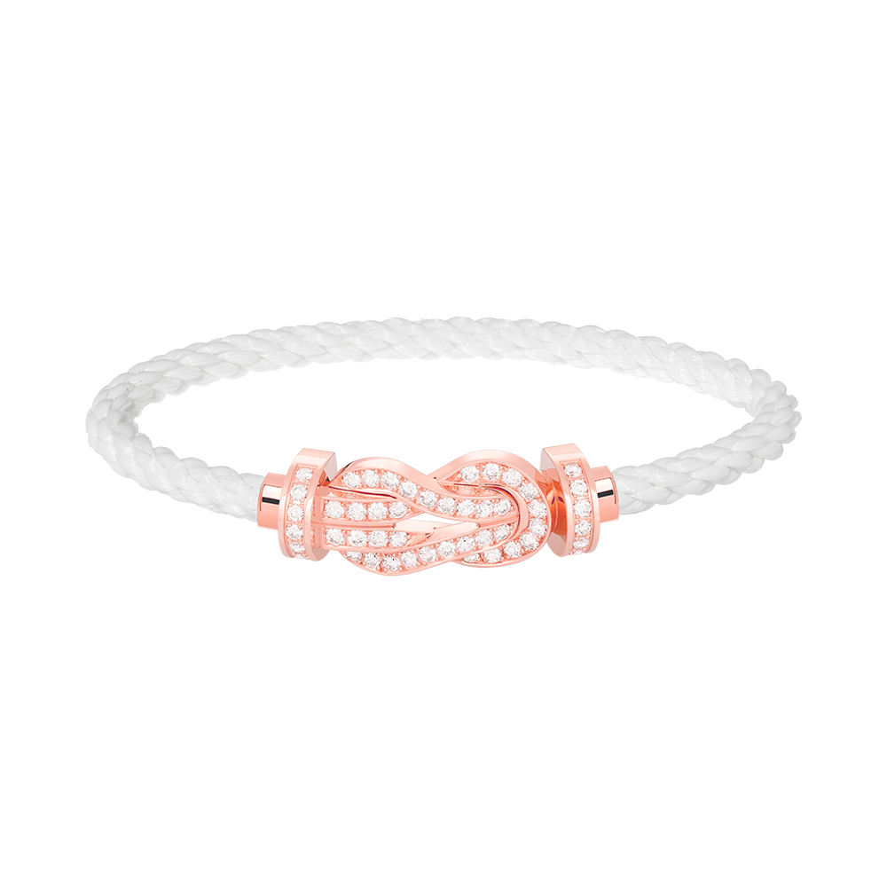 ¡®Star¡¯CHANCE LARGE 8 FIGURE BUCKLE FULL DIAMOND BRACELET ROSE GOLD