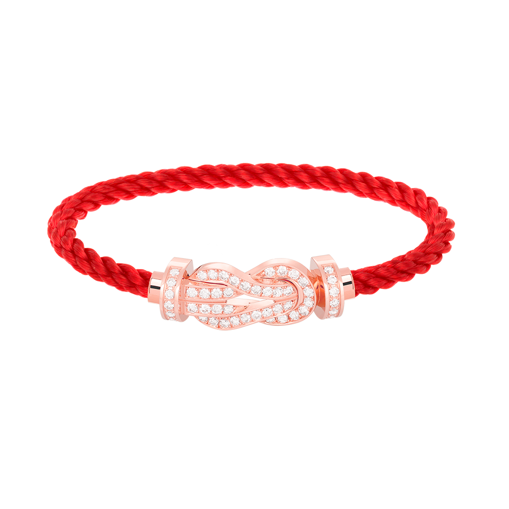¡®Star¡¯CHANCE LARGE 8 FIGURE BUCKLE FULL DIAMOND BRACELET ROSE GOLD