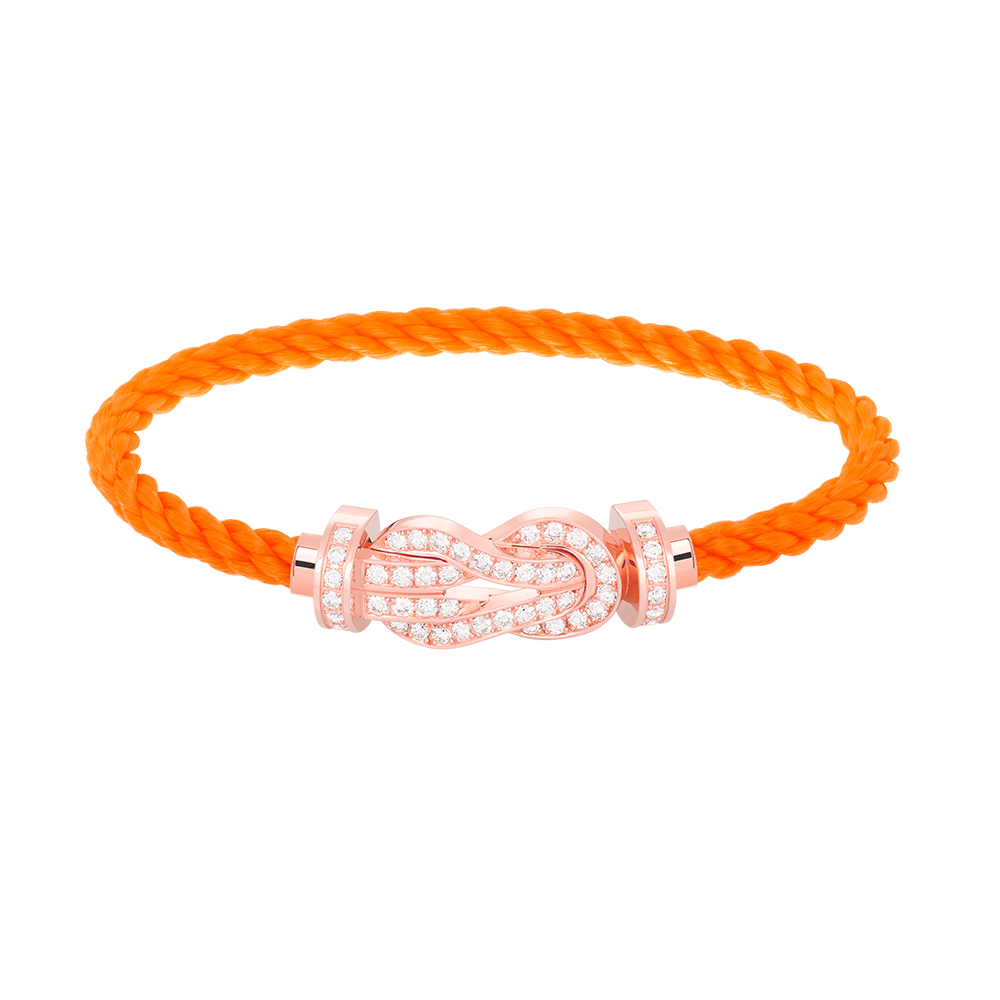 ¡®Star¡¯CHANCE LARGE 8 FIGURE BUCKLE FULL DIAMOND BRACELET ROSE GOLD