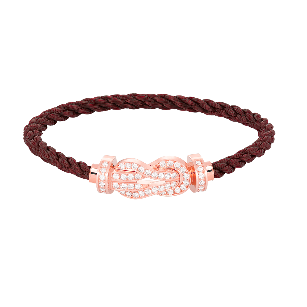 ¡®Star¡¯CHANCE LARGE 8 FIGURE BUCKLE FULL DIAMOND BRACELET ROSE GOLD