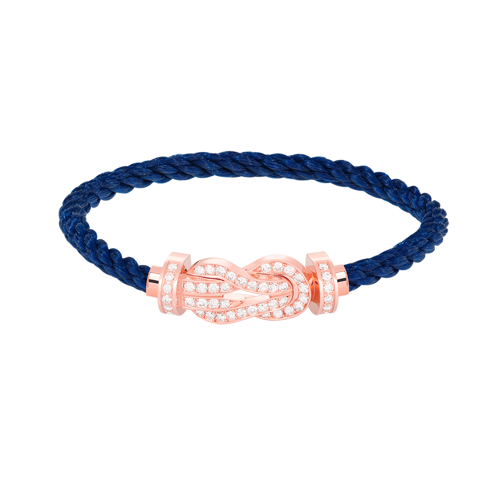 ¡®Star¡¯CHANCE LARGE 8 FIGURE BUCKLE FULL DIAMOND BRACELET ROSE GOLD