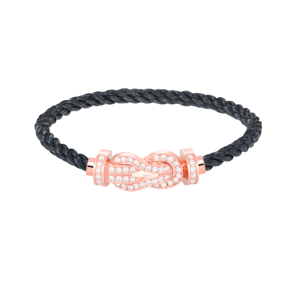 ¡®Star¡¯CHANCE LARGE 8 FIGURE BUCKLE FULL DIAMOND BRACELET ROSE GOLD