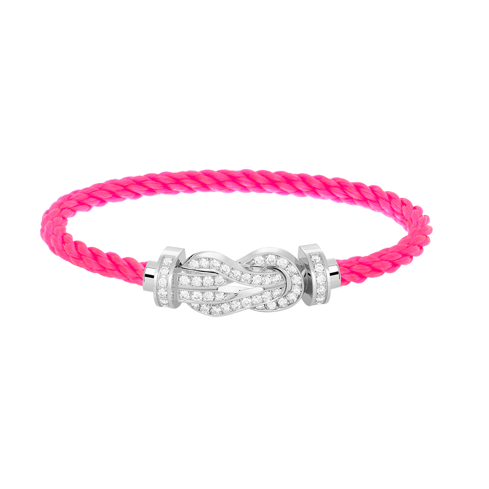 ¡®Star¡¯CHANCE LARGE 8 FIGURE BUCKLE FULL DIAMOND BRACELET SILVER