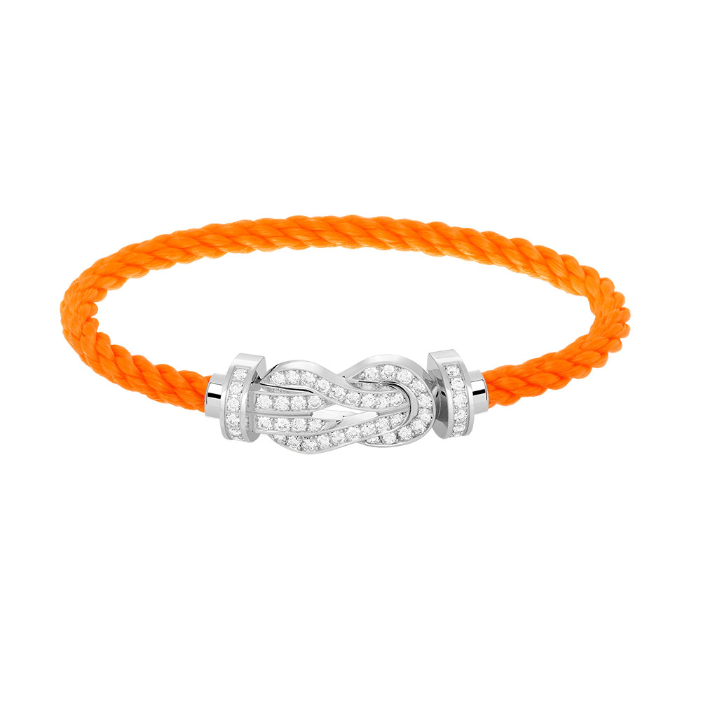 ¡®Star¡¯CHANCE LARGE 8 FIGURE BUCKLE FULL DIAMOND BRACELET SILVER