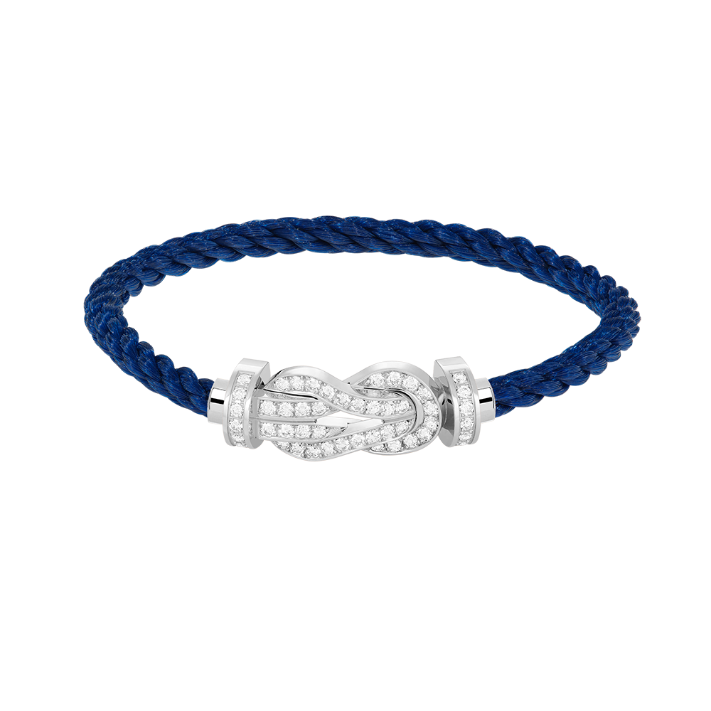 ¡®Star¡¯CHANCE LARGE 8 FIGURE BUCKLE FULL DIAMOND BRACELET SILVER