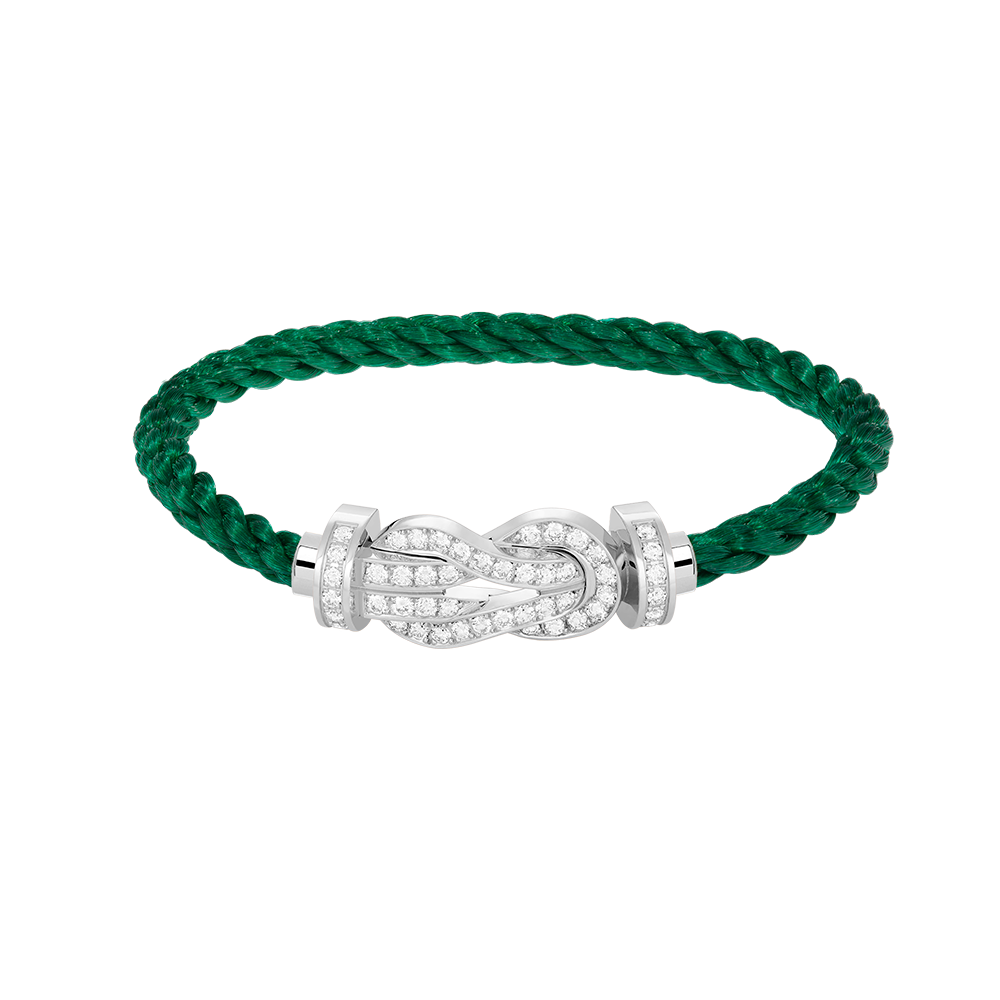 ¡®Star¡¯CHANCE LARGE 8 FIGURE BUCKLE FULL DIAMOND BRACELET SILVER
