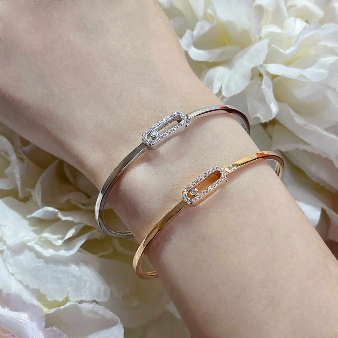 [moco jewelrys ]Move Uno pavé flex bangle medium