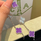 [Star]New  CLOVER 5 MOTIF VIOLET BRACELET COLLECTION