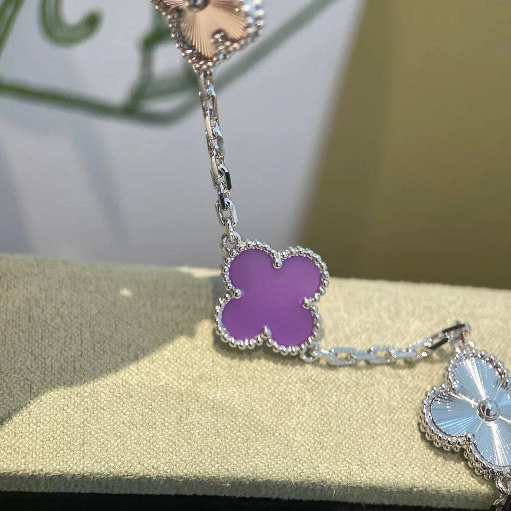 [Star]New  CLOVER 5 MOTIF VIOLET BRACELET COLLECTION