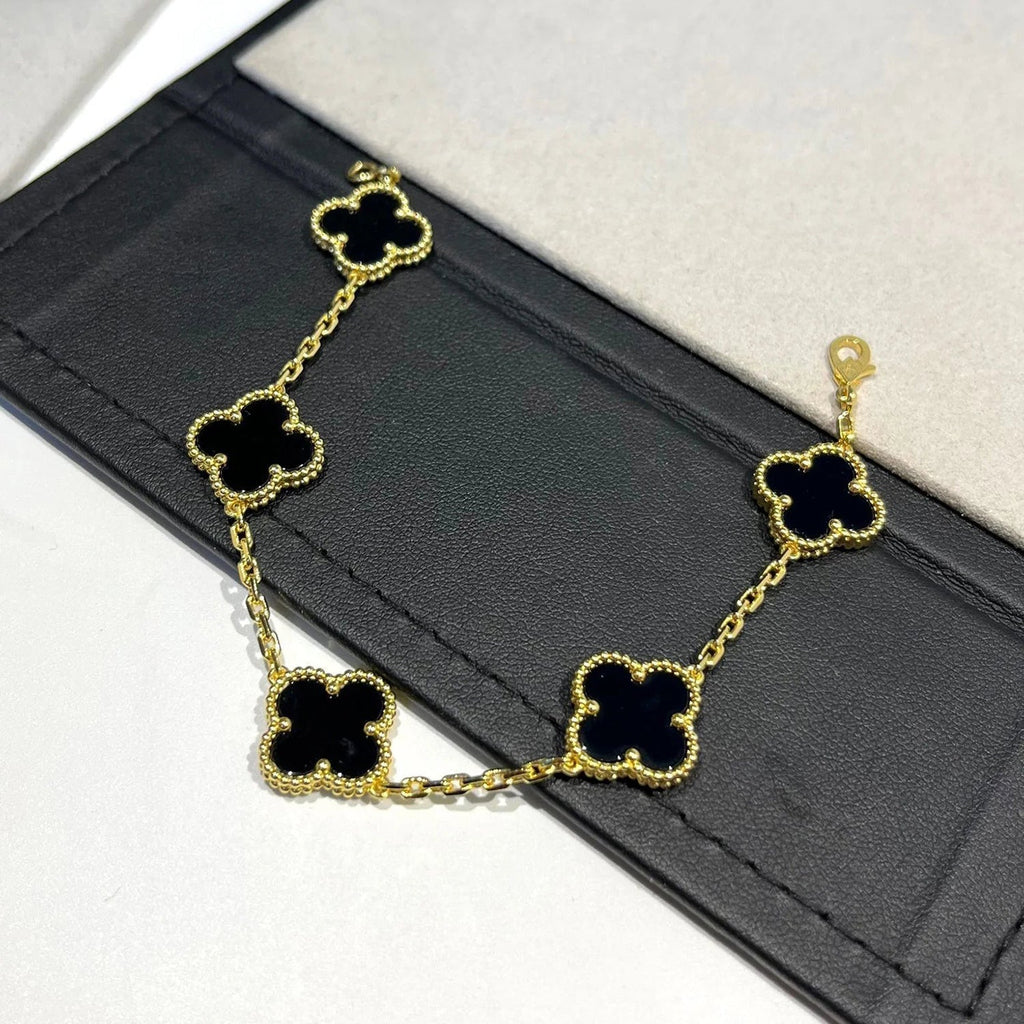 [Star]New CLOVER 5 MOTIF ONYXS BRACELET COLLECTION