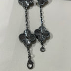 [Star]New CLOVER 5 MOTIF BLACK BRACELET