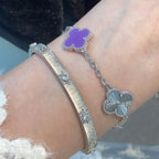 [Star]New  CLOVER 5 MOTIF VIOLET BRACELET COLLECTION