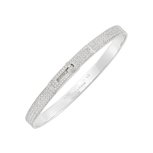 ¡®Moco¡¯HM KELLY BRACELET IN SILVER AND FULL PAVE DIAMOND