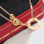 ¡®Star¡¯LOVE NECKLACE ADJUSTABLE ROSE GOLD 2 DIAMOND