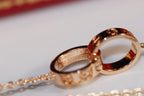 ¡®Star¡¯LOVE NECKLACE PINK GOLD AND SILVER