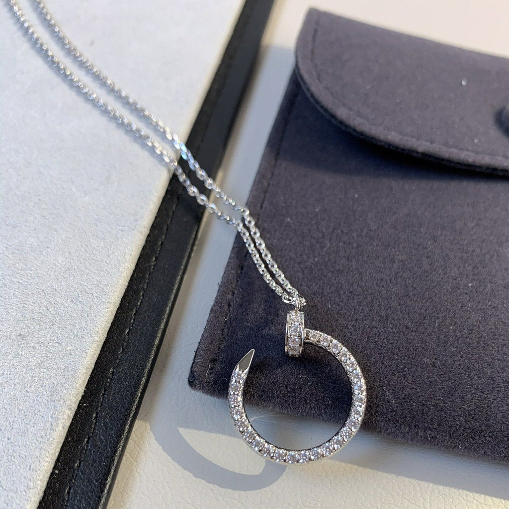 ¡®Star¡¯JUSTE NECKLACE SILVER DIAMONDS