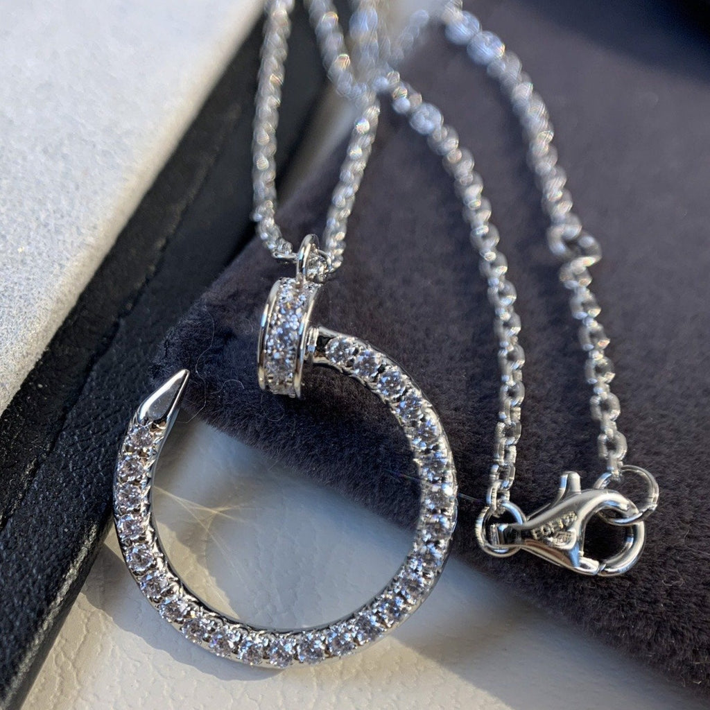 ¡®Star¡¯JUSTE NECKLACE SILVER DIAMONDS