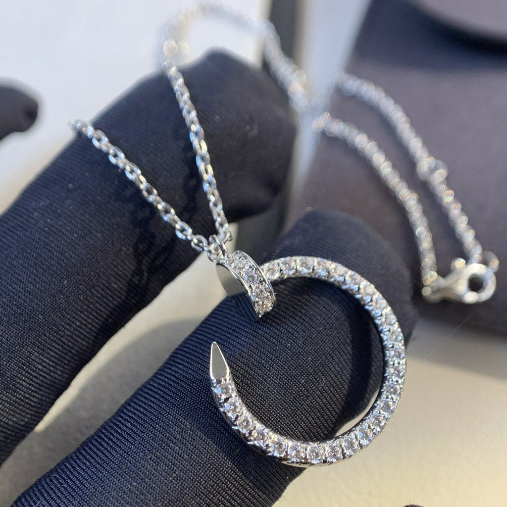 ¡®Star¡¯JUSTE NECKLACE SILVER DIAMONDS