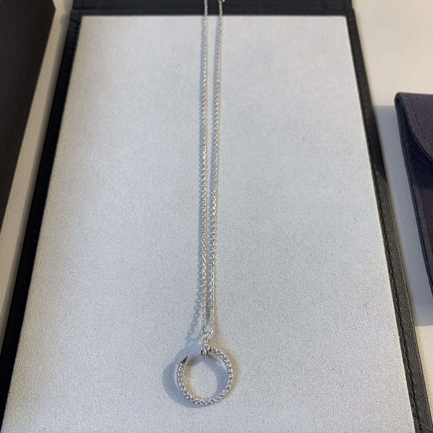 ¡®Star¡¯JUSTE NECKLACE SILVER DIAMONDS