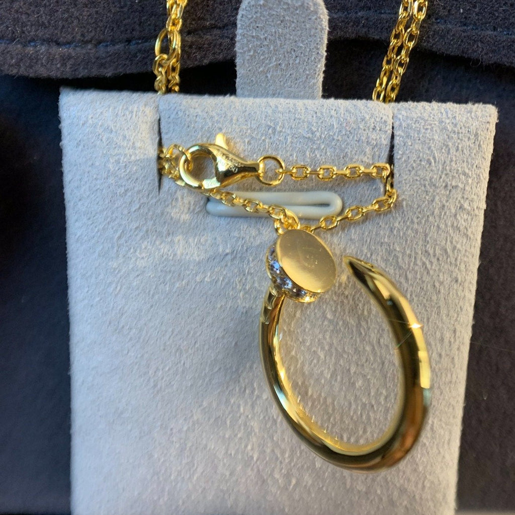¡®Star¡¯JUSTE NECKLACE GOLD DIAMONDS