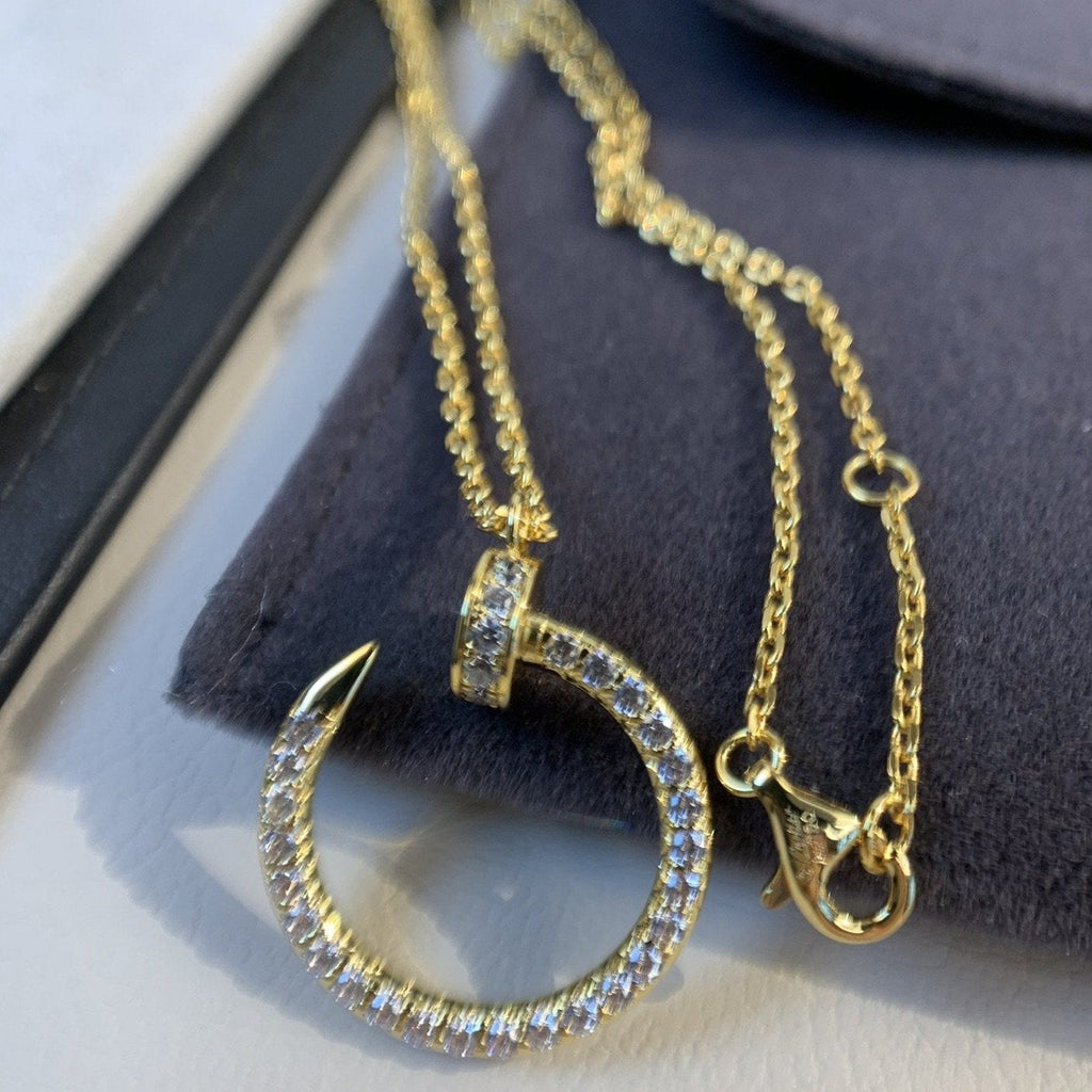 ¡®Star¡¯JUSTE NECKLACE GOLD DIAMONDS