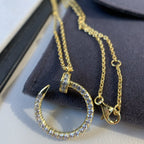 ¡®Star¡¯JUSTE NECKLACE GOLD DIAMONDS
