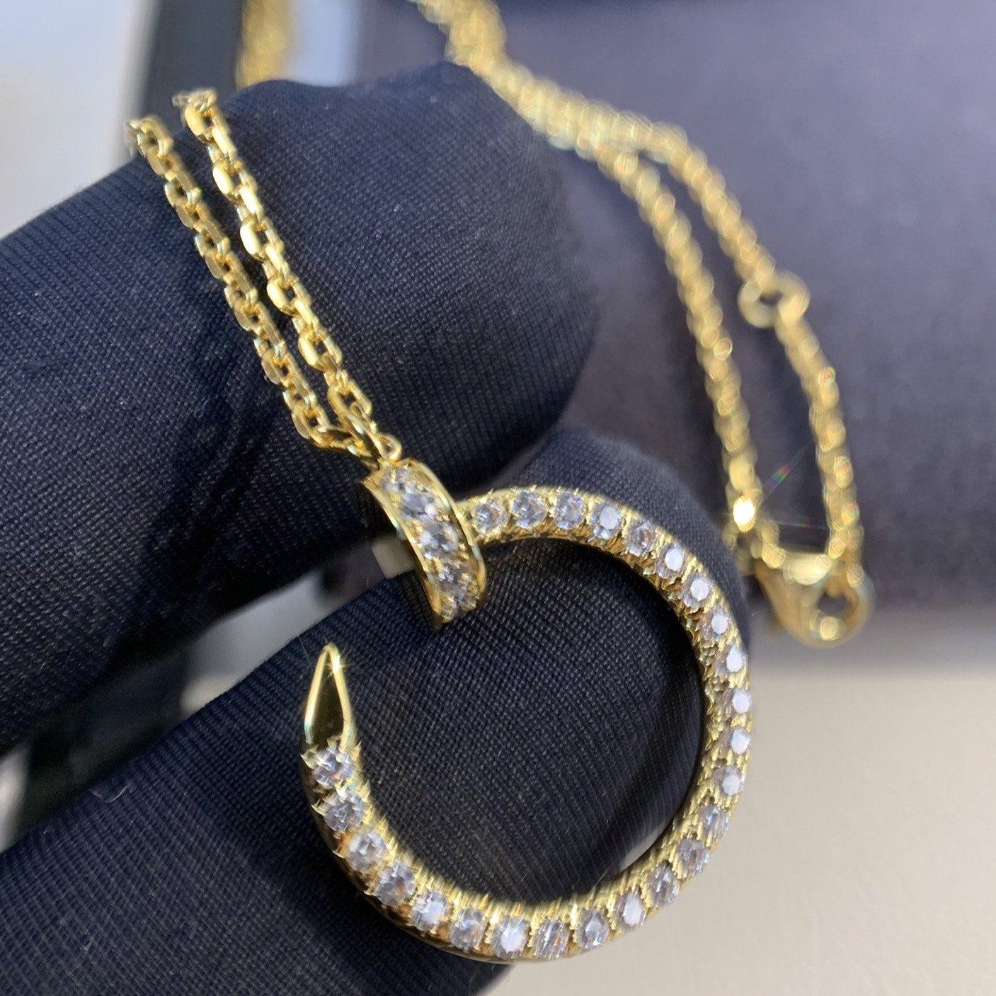 ¡®Star¡¯JUSTE NECKLACE GOLD DIAMONDS