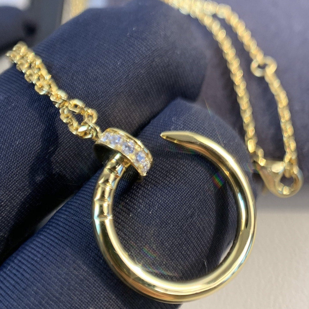 ¡®Star¡¯JUSTE NECKLACE GOLD DIAMONDS