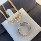 ¡®Star¡¯JUSTE NECKLACE PINK GOLD DIAMONDS