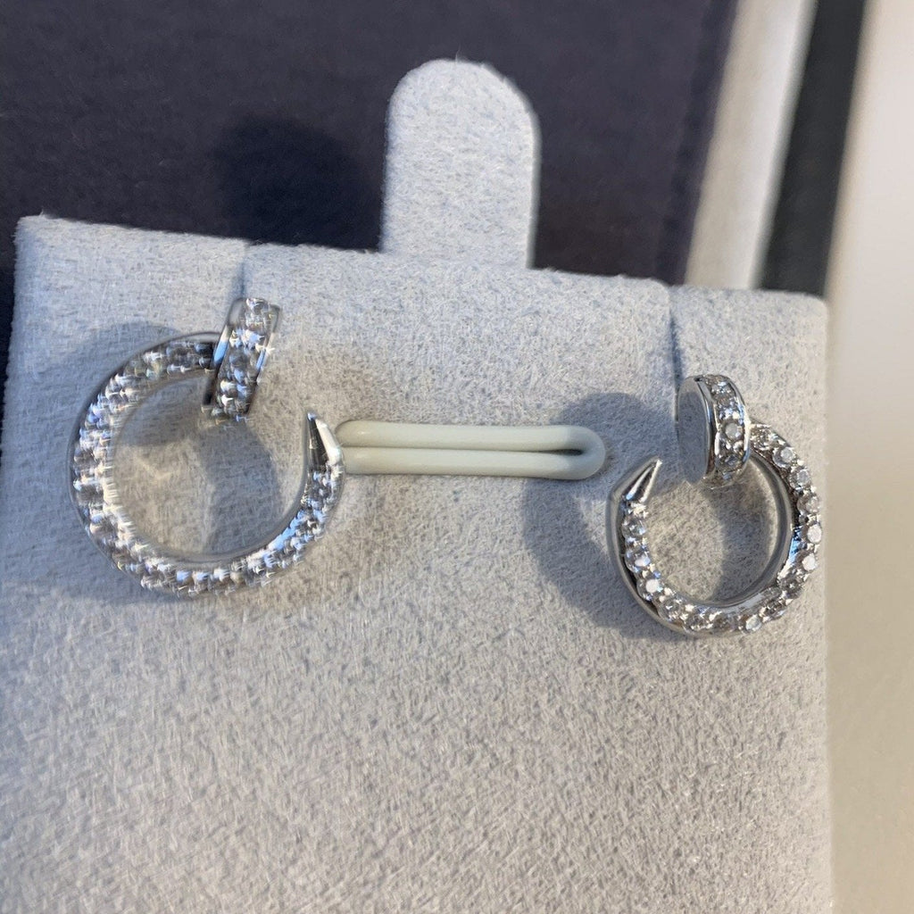 ¡®Star¡¯JUSTE EARRINGS SILVER DIAMONDS
