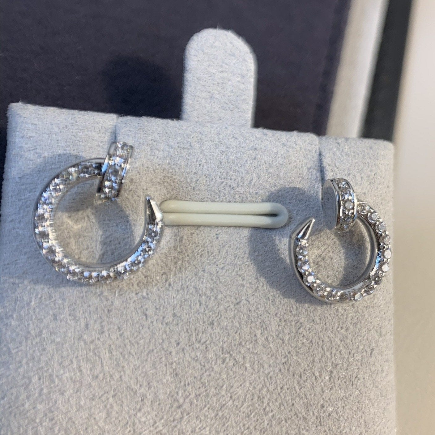 ¡®Star¡¯JUSTE EARRINGS SILVER DIAMONDS