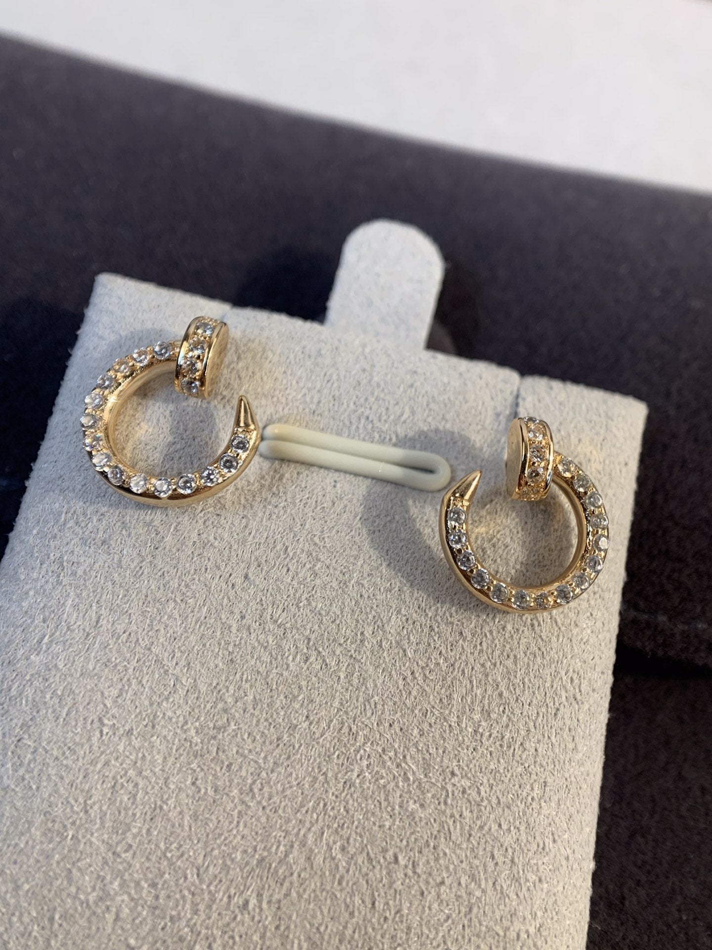 ¡®Star¡¯JUSTE EARRINGS GOLD DIAMONDS