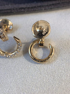 ¡®Star¡¯JUSTE EARRINGS GOLD DIAMONDS