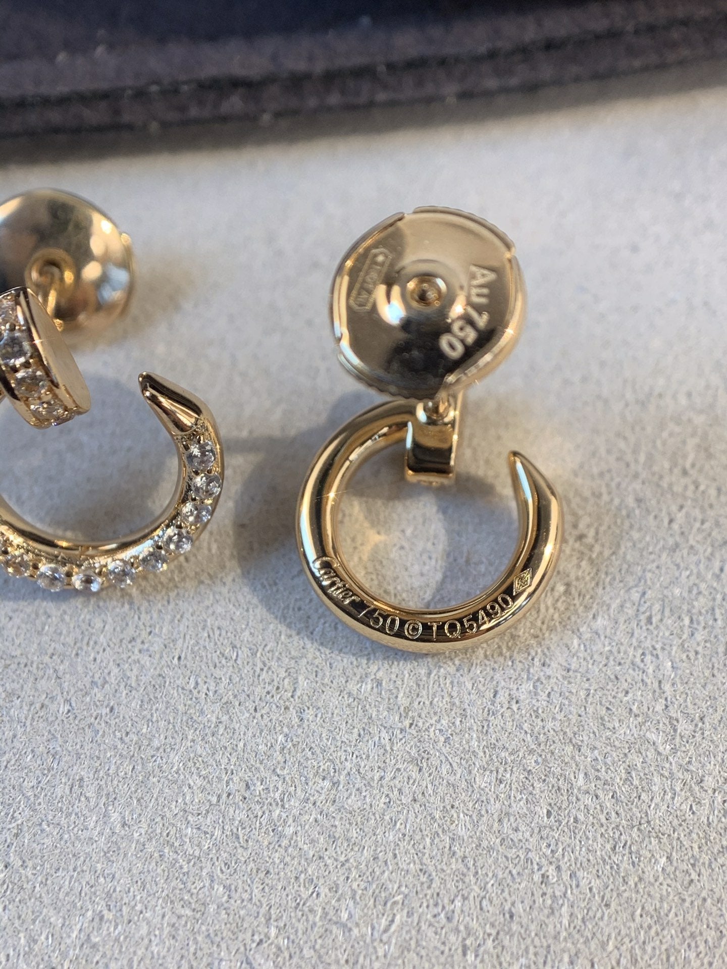 ¡®Star¡¯JUSTE EARRINGS GOLD DIAMONDS