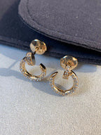 ¡®Star¡¯JUSTE EARRINGS GOLD DIAMONDS