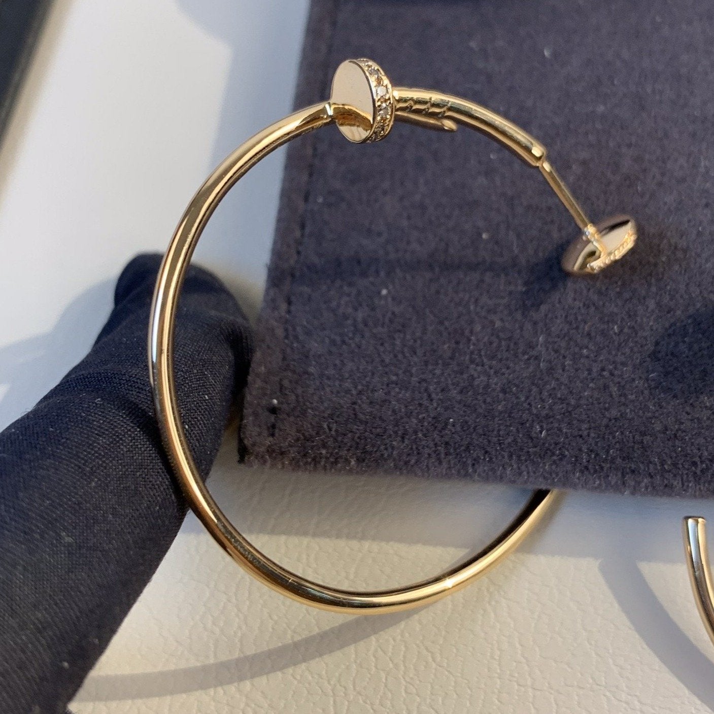 ¡®Star¡¯JUSTE EARRINGS GOLD DIAMONDS 1.8MM