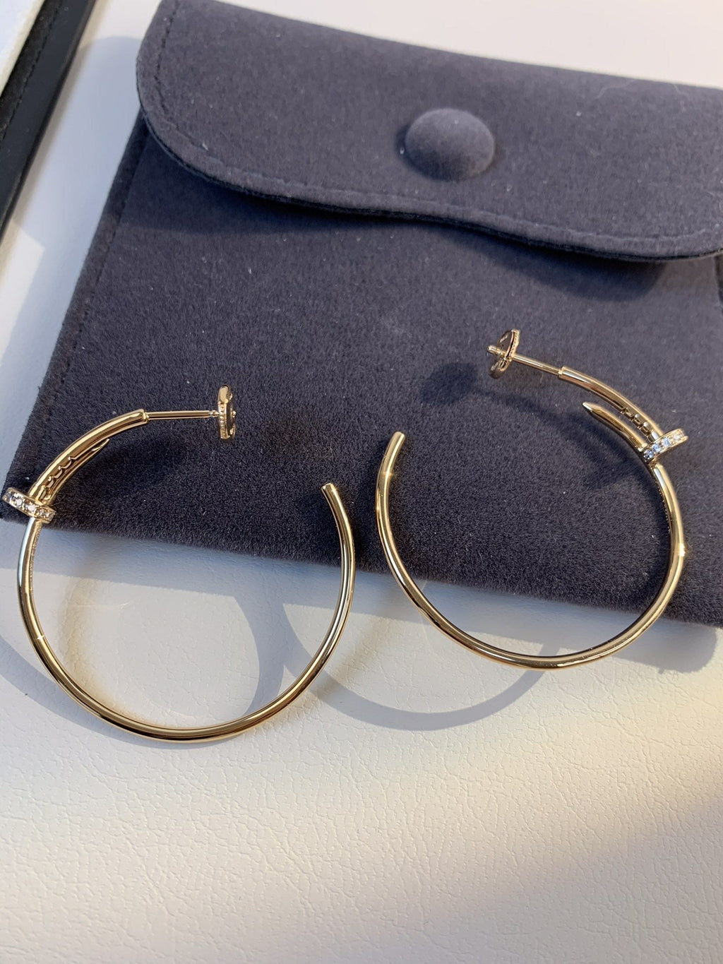 ¡®Star¡¯JUSTE EARRINGS GOLD DIAMONDS 1.8MM