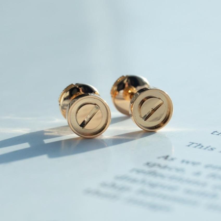 ¡®Star¡¯LOVE EARRINGS PINK GOLD 10MM
